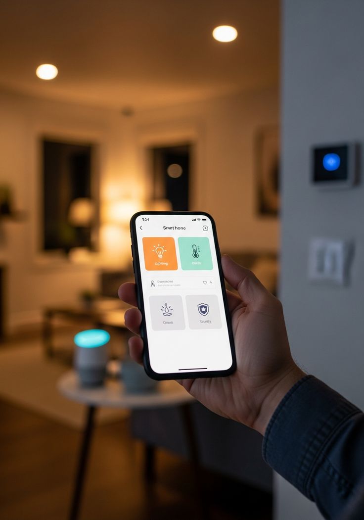 Controlling a home monitoring system from a phone.