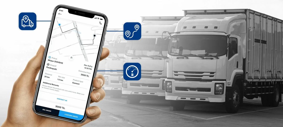 Tracking an asset from a handheld device.